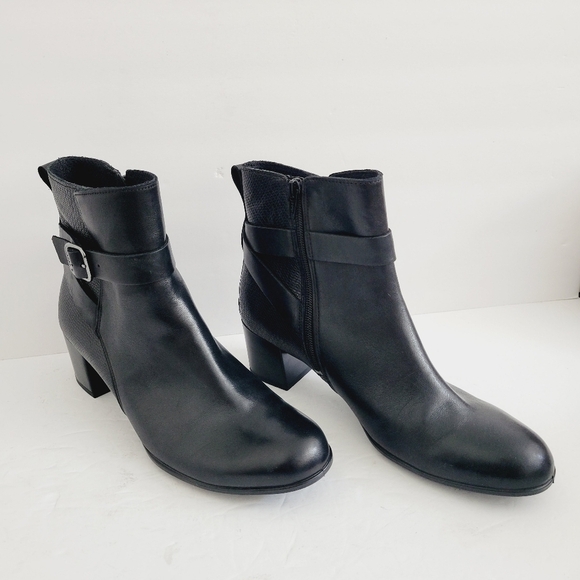 New ECCO Womens Dress Classic 35 Black Ankle Bootie, Size 9-9,5 - Picture 1 of 8